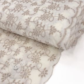 Bavlnená látka EMBROIDERY Lilian ecru