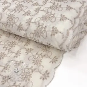 Bavlnená látka EMBROIDERY Lilian ecru