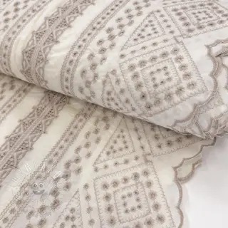 Bavlnená látka EMBROIDERY Lilian beige