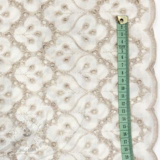 Bavlnená látka EMBROIDERY Lilian natural