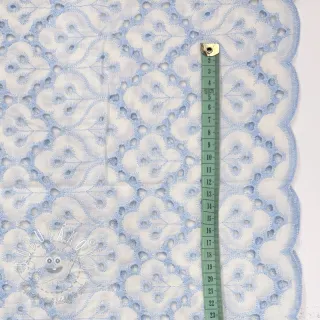 Bavlnená látka EMBROIDERY Lilian blue