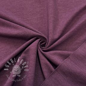 Teplákovina aubergine melange