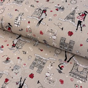 Dekoračná látka Linenlook Cute Paris multico