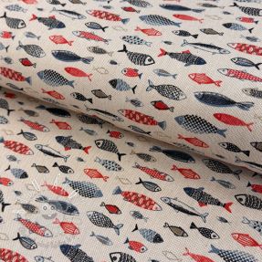 Dekoračná látka Linenlook Aquarium multico