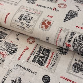 Dekoračná látka Linenlook Cabernet multico