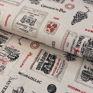 Dekoračná látka Linenlook Cabernet multico