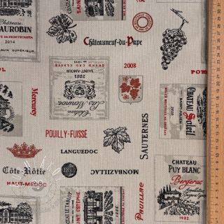 Dekoračná látka Linenlook Cabernet multico