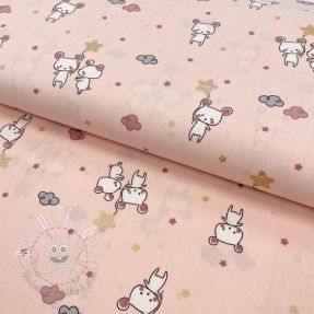 Bavlnená látka Glitter sweet mouse powder