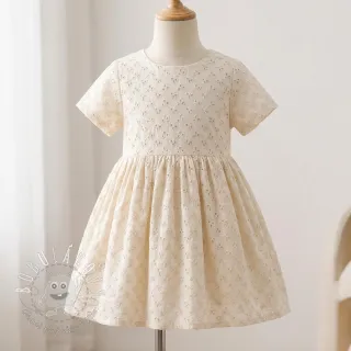 Bavlnená látka EMBROIDERY Rosemary off white