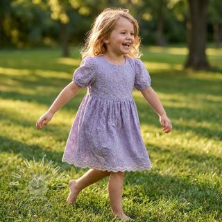 Bavlnená látka EMBROIDERY Rosemary lilac