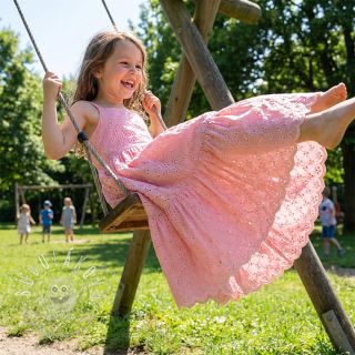 Bavlnená látka EMBROIDERY Rosemary rose