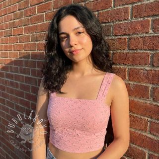 Bavlnená látka EMBROIDERY Rosemary rose