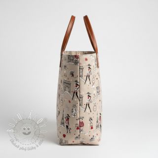 Dekoračná látka Linenlook Cute Paris multico