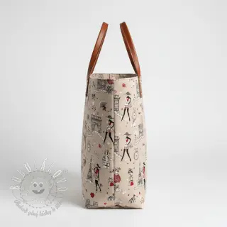 Dekoračná látka Linenlook Cute Paris multico