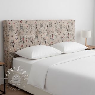 Dekoračná látka Linenlook Cute Paris multico