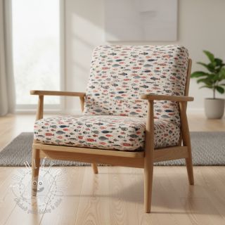 Dekoračná látka Linenlook Aquarium multico