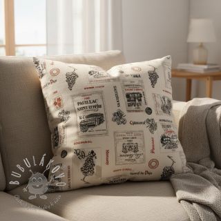 Dekoračná látka Linenlook Cabernet multico