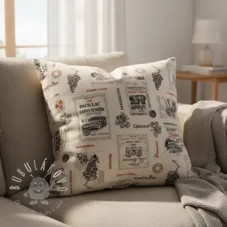 Dekoračná látka Linenlook Cabernet multico
