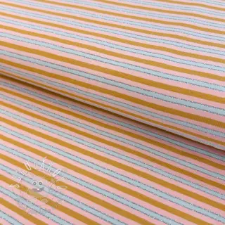 Úplet LUREX Stripes ochre silver