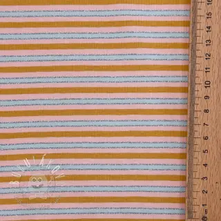 Úplet LUREX Stripes ochre silver