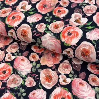 Úplet Roses navy digital print