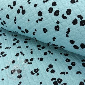 Teplákovina QUILT Animal skin fresh sage