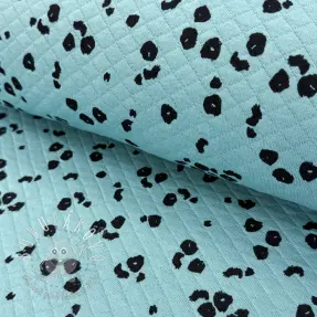Teplákovina QUILT Animal skin fresh sage