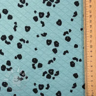 Teplákovina QUILT Animal skin fresh sage