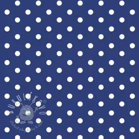 Bavlnená látka Dots cobalt