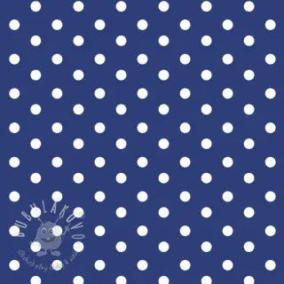 Bavlnená látka Dots cobalt