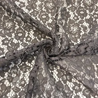 Čipka Scallop dark grey