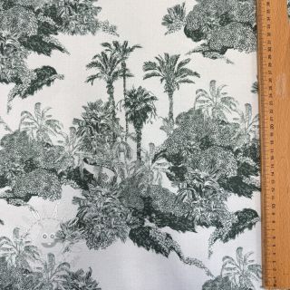 Dekoračná látka Forest green digital print