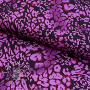 Viskóza ROSELLA STRETCH Animals purple