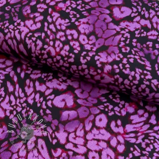 Viskóza ROSELLA STRETCH Animals purple