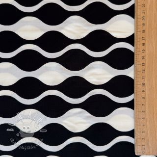 Viskóza ECOVERO Abstract black ecru