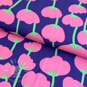 Viskóza ECOVERO NERIDA HANSEN Poppies royal blue