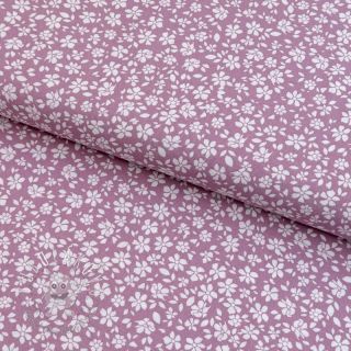 Viskóza POPLIN STRETCH Small flowers cherryblossom