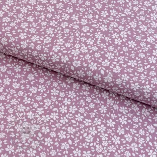 Viskóza POPLIN STRETCH Small flowers cherryblossom