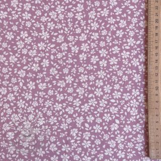 Viskóza POPLIN STRETCH Small flowers cherryblossom