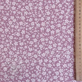 Viskóza POPLIN STRETCH Small flowers cherryblossom
