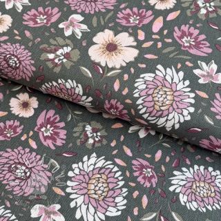 Ľan s viskózou Flowers seaweed