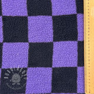 Kabátovina TEDDY JACQUARD Checks purple