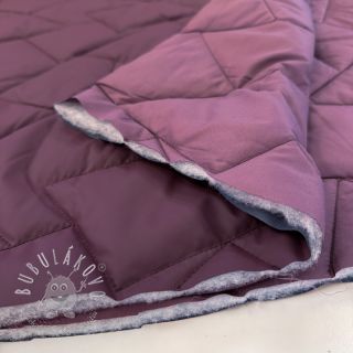 Prešívaná látka Geometric burgundy