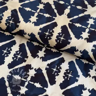 Bavlnená látka BATIK navy
