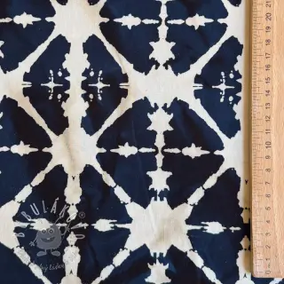 Bavlnená látka BATIK navy