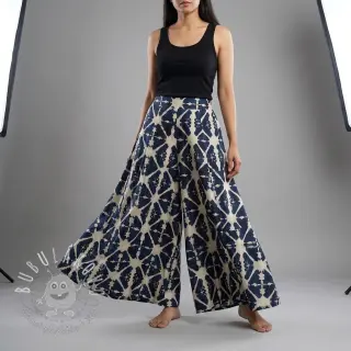 Bavlnená látka BATIK navy