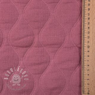Dvojitá gázovina/mušelín QUILT Wave mauve