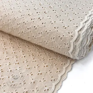Bavlnená látka EMBROIDERY Rosemary beige
