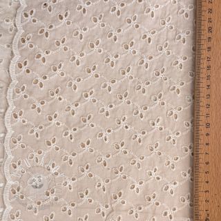 Bavlnená látka EMBROIDERY Rosemary beige