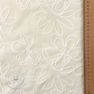 Bavlnená látka EMBROIDERY Chenille Manon design A